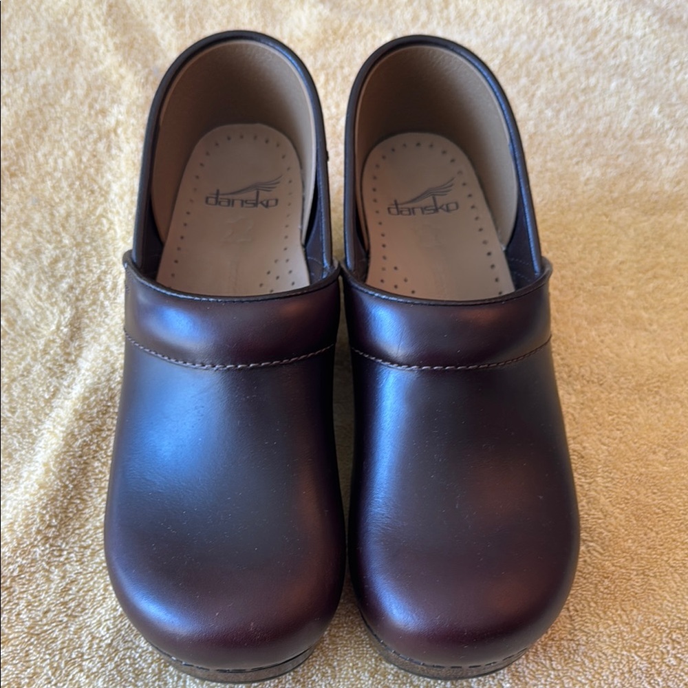 Dansko Dark Brown Leather Clogs